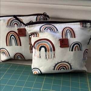 Rainbow Patterned Pouches